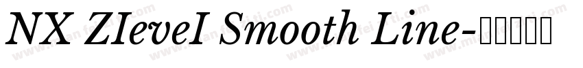NX ZIeveI Smooth Line字体转换